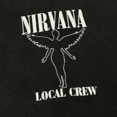 NIRVANA IN UTERO LOCAL CREW BLACK BROCKUM XL 8530