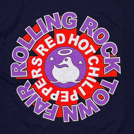 RED HOT CHILI PEPPERS ROLLING ROCK TOWN FAIR NAVY GILDAN XL 6408