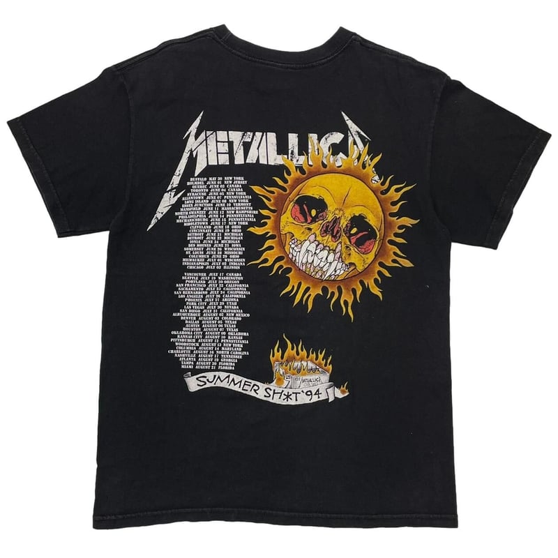 METALLICA 00s PUSHEAD SUMMER SHIT 1994 FLAME SK