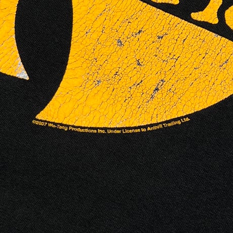 WU-TANG CLAN 2007 YELLOW LOGO anvil LARGE 3034