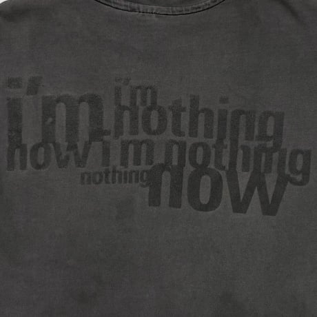 NINE INCH NAILS now i'm nothing TONAL TEXT Hanes LARGE 8531