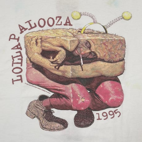 LOLLAPALOOZA 1995 WHITE HANES XL 9620