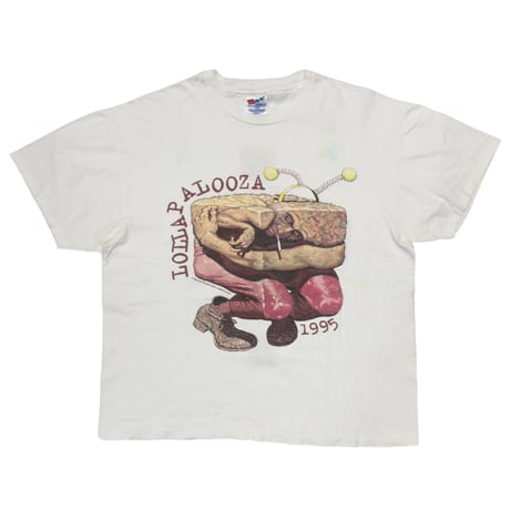 LOLLAPALOOZA 1995 WHITE HANES XL 9620