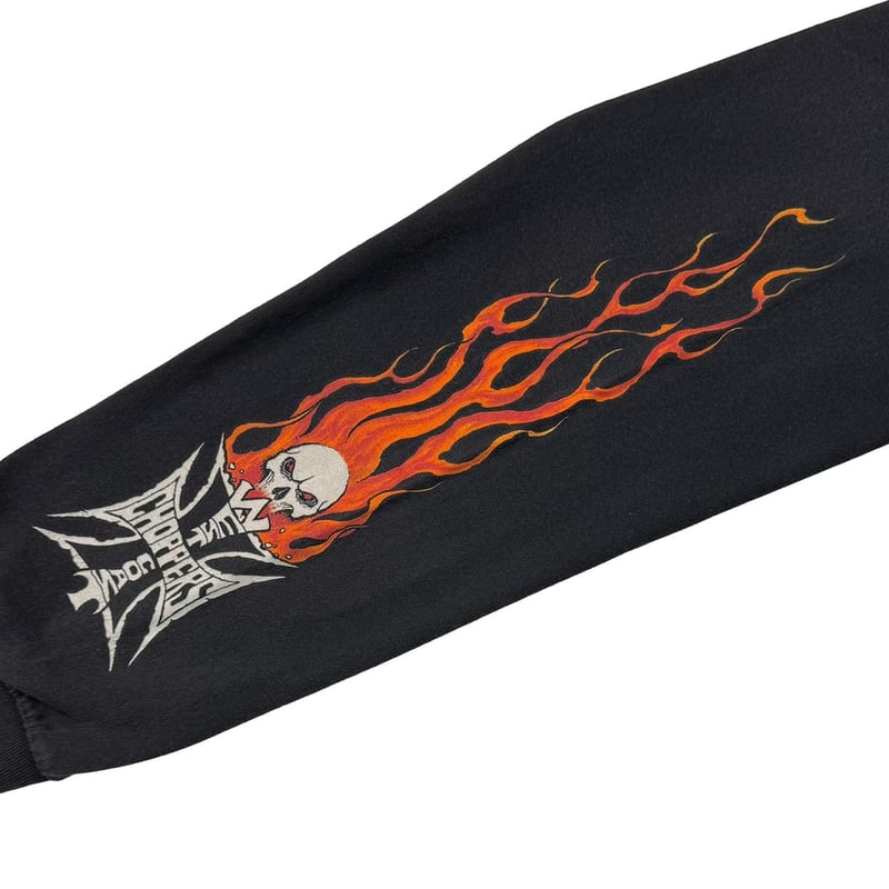 WEST COAST CHOPPERS FLAMING ARM SLEEVE IRON CRO