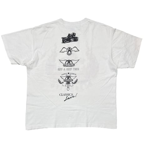 AEROSMITH 1994 MAMA KIN MA KIN WHITE SOF TEE XL 0675