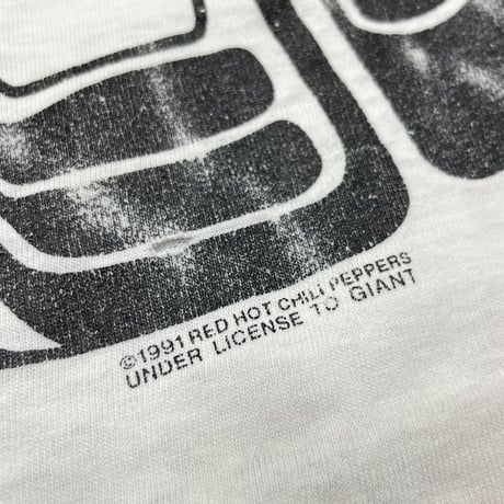 RED HOT CHILI PEPPERS 1991 DOUBLE SIDE Aztec TEE WHITE GIANT BY TEE JAYS XL 0306