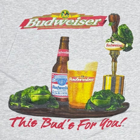 Budweiser 1997 This Bud's For You! FROGS & BEER ASH GREY DELTA LARGE 4611