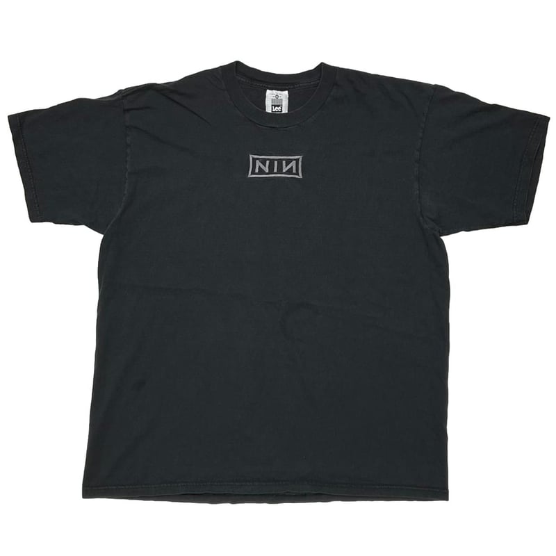 NINE INCH NAILS ボックスロゴ　プリントTシャツ　バックプリント NINE INCH NAILS EMBROIDERY BOX LOGO BACK AMMONI