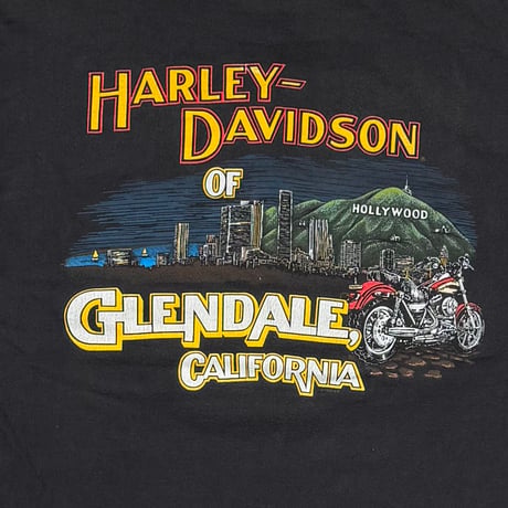 HARLEY DAVIDSON V FLAME GLENDALE CALIFORNIA LS LARGE 5002