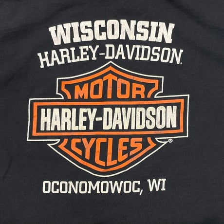 HARLEY DAVIDSON LOGO DOUBLE SIDE WISCONSIN LS XL 8148