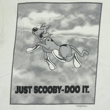 SCOOBY DOO JUST SCOOBY-DOO IT. NIKE JUST DO IT. PARODY WHITE XL 6754