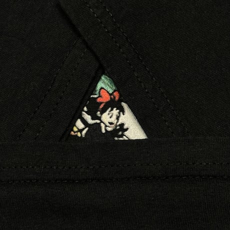 STUDIO GHIBLI ASSEMBLE TEE BLACK FRUIT OF THE LOOM LARGE 0924