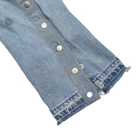 greatLAnd GRUNGEMAN DENIM REPRODUCT LEVI'S 501 W88 L79.5 1