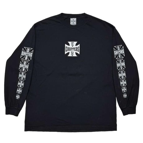 WEST COAST CHOPPERS SLEEVE IRON CROSS LS BLACK XL 8452