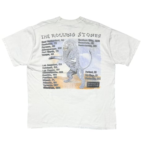 THE ROLLING STONES BRIDGES TO BABYLON WORLD TOUR AMERICAN FLAG BOOTLEG WHITE FOTL XL 7777