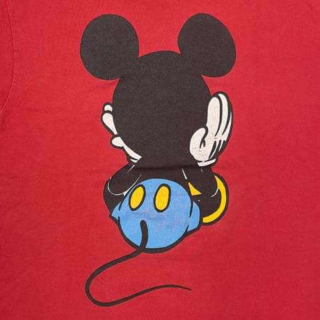 DISNEY VINATGE MICKEY MOUSE LINK PRINT RED FITS LARGE 4669