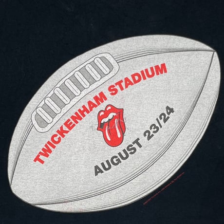 ROLLING STONES LICKS TWICKENHAM 2003 ROSE LIP & TONGUE JERZEES LARGE 8967
