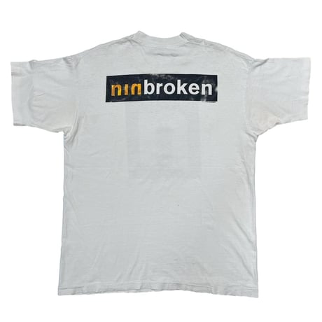 NINE INCH NAILS ninbroken WHITE FRUIT OF THE LOOM XL 3718