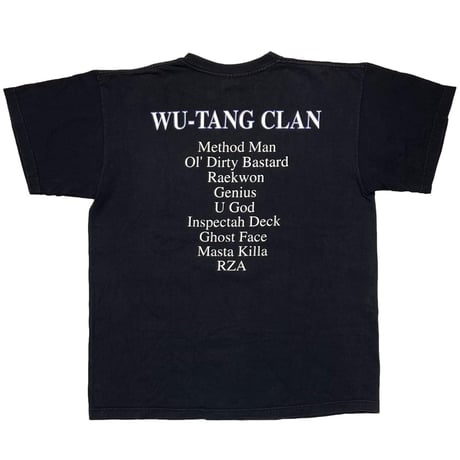 WU-TANG CLAN BLUE GLOBE LOGO BACK MEMBER POLYGRAM XL 4650