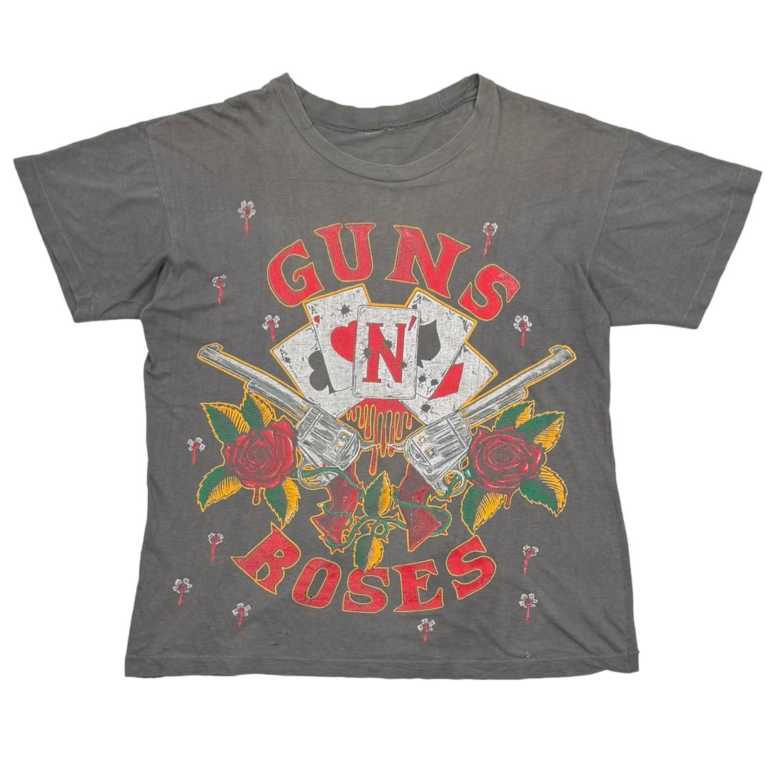 本物 レアカラー 90’s Guns N' Roses 拳銃×トランプ×薔薇 T fit=scale-down,w=1200