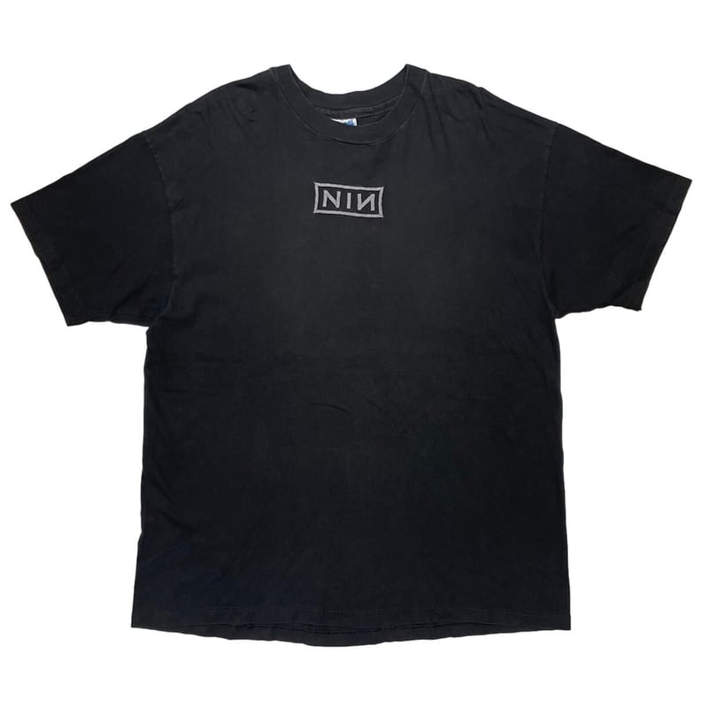 NINE INCH NAILS NIN BOX LOGO AMMONITE HANES XL