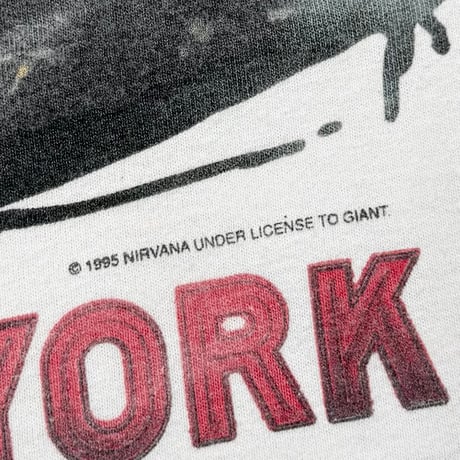 NIRVANA 1995 LIVE IN NEWYORK GIANT BY TULTEX XL 7309
