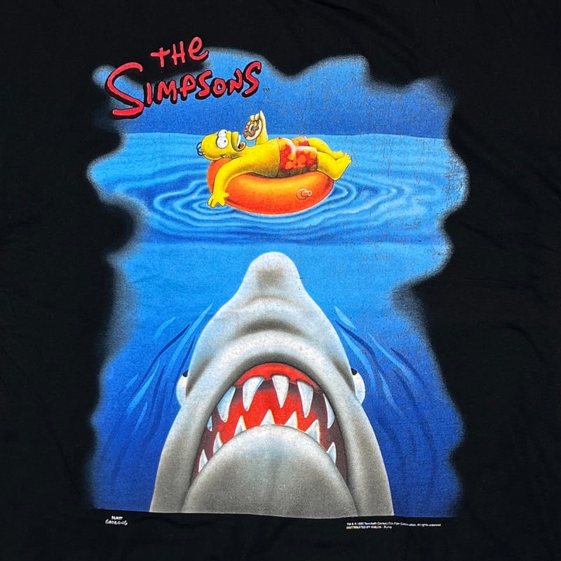 SIMPSONS 1999 JAWS PARODY HANES XL 4385 | great