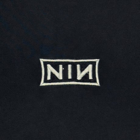 NINE INCH NAILS EMBROIDERY BOX LOGO FRUIT OF THE LOOM HEAVY XL 0111