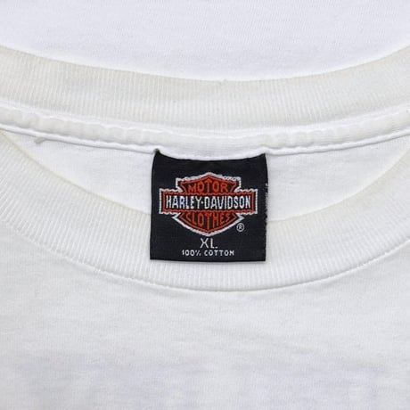 HARLEY DAVIDSON 1994 FLAME LOGO MONTREAL WHITE XL 1390