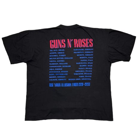 GUNS N' ROSES 1992 USE YOUR ILLUSION EURO XL 4008