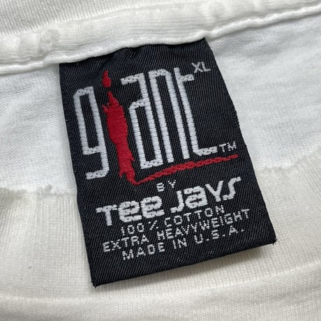 RED HOT CHILI PEPPERS 1991 DOUBLE SIDE Aztec TEE WHITE GIANT BY TEE JAYS XL 0306