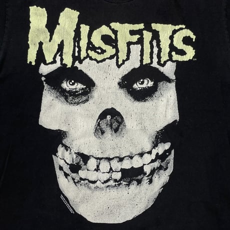 MISFITS 1997 HUGE SKULL BLACK/GREEN HANES XL 6235