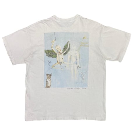 NIRVANA KURT COBAIN MEMORIAL ADULT WHITE FITS XL 2557
