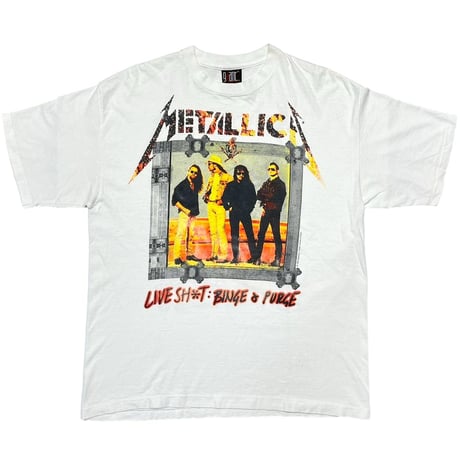 METALLICA LIVE SHIT BINGE & PURGE 1995 WHITE GIANT BY TEE JAYS XL 3048