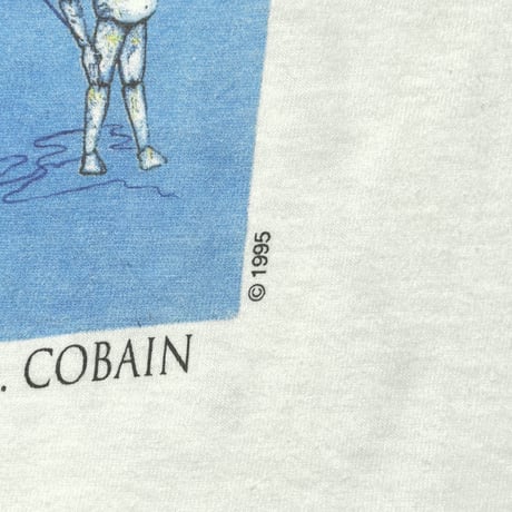 NIRVANA KURT COBAIN MEMORIAL PORTRAIT ADULT WHITE ACME FITS LARGE 9845