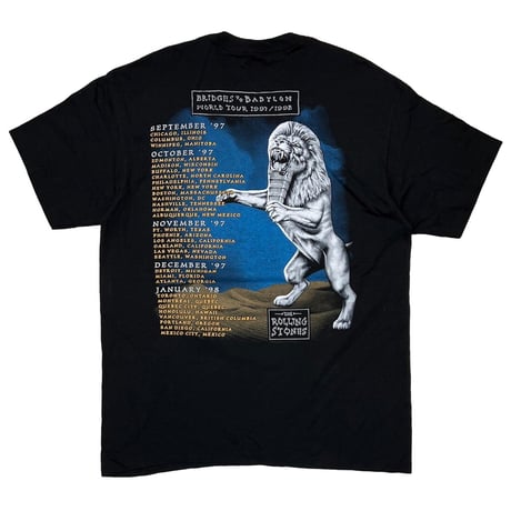 ROLLING STONE BRIDGES TO BABYLON WORLD TOUR 1997 BLACK anvil XL 8430