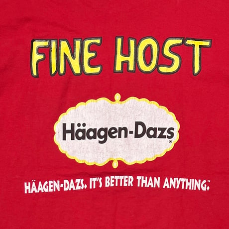 Haagen Dazs FINE HOST RED FRUIT OF THE LOOM XL 2512