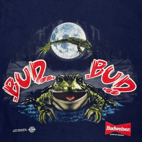 Budweiser FROGS THIS BUD'S FOR YOU NAVY CHANGES XL 9874