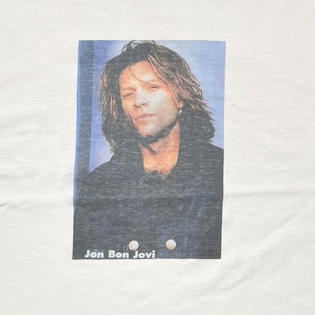 BON JOVI Jon Bon Jovi PORTRAIT BOOTLEG WHITE SCREEN STARS LARGE 2698