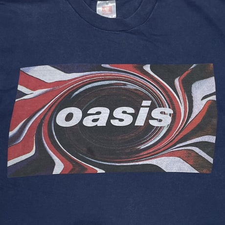 OASIS UNION JACK LOGO NAVY HANES LARGE 6279