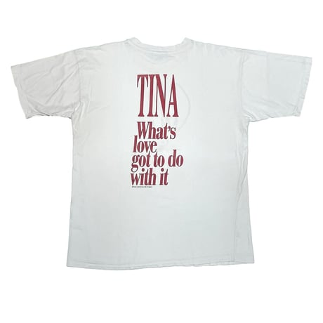 TINA TURNER WHAT'S LOVE GOT TO DO WITH IT WHITE FITS XL 1356