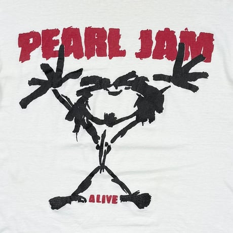 PEARL JAM ALIVE BOOTLEG WHITE XL 4962