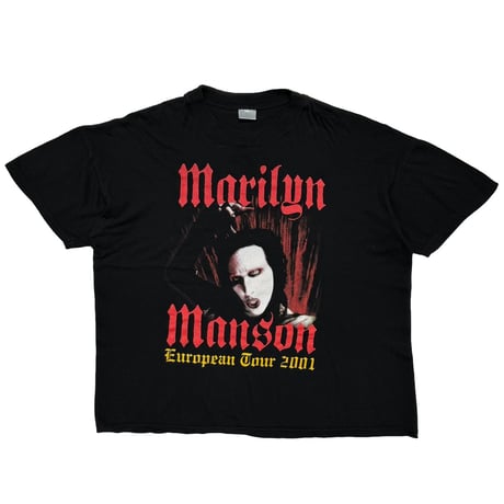 MARILYN MANSON EUROPEAN TOUR 2001 BACK HOLYWOOD EURO BOOTLEG XL 5221