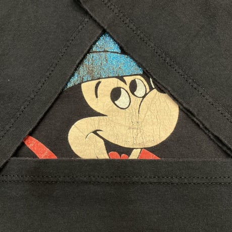 DISNEY VINTAGE MICKEY DISNEY FANTASIA TEE BLACK LARGE 7299