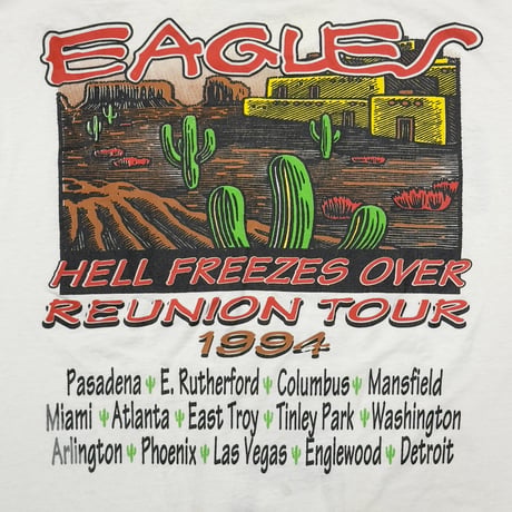EAGLES HELL FREEZES OVER REUNION TOUR 1994 WHITE XL 4658