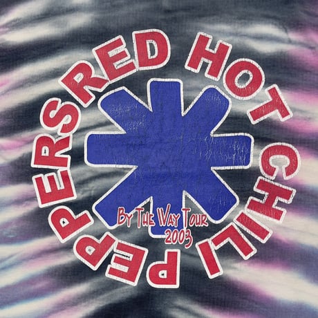 RED HOT CHILI PEPPERS 2003 BY THE WAY TOUR TIE DYE JERZEES XL 5494