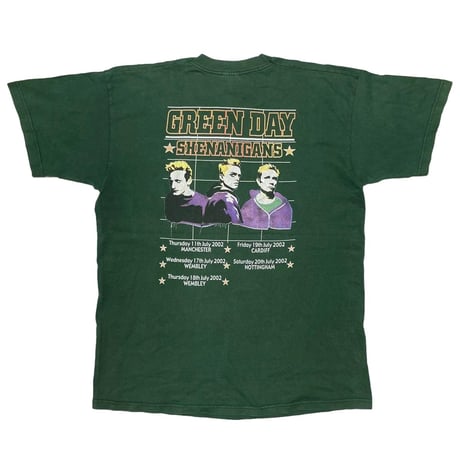 GREEN DAY SHENANIGANS TOUR GREEN LARGE 2883