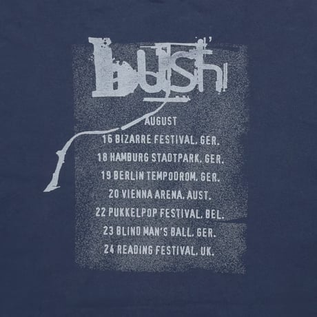 bush DO YOU HATE THE WAY YOU FEEL TOUR NAVY SCREEN STARS XL 7656