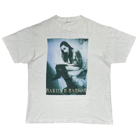 MARILYN MANSON TITAN OF THE TOILET WHITE FITS XL 2686