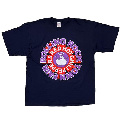 RED HOT CHILI PEPPERS ROLLING ROCK TOWN FAIR NAVY GILDAN XL 6408